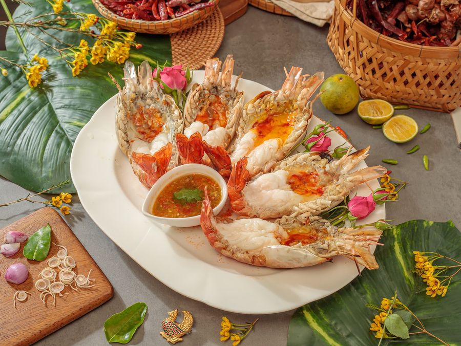 กุ้งแม่น้ำเผา