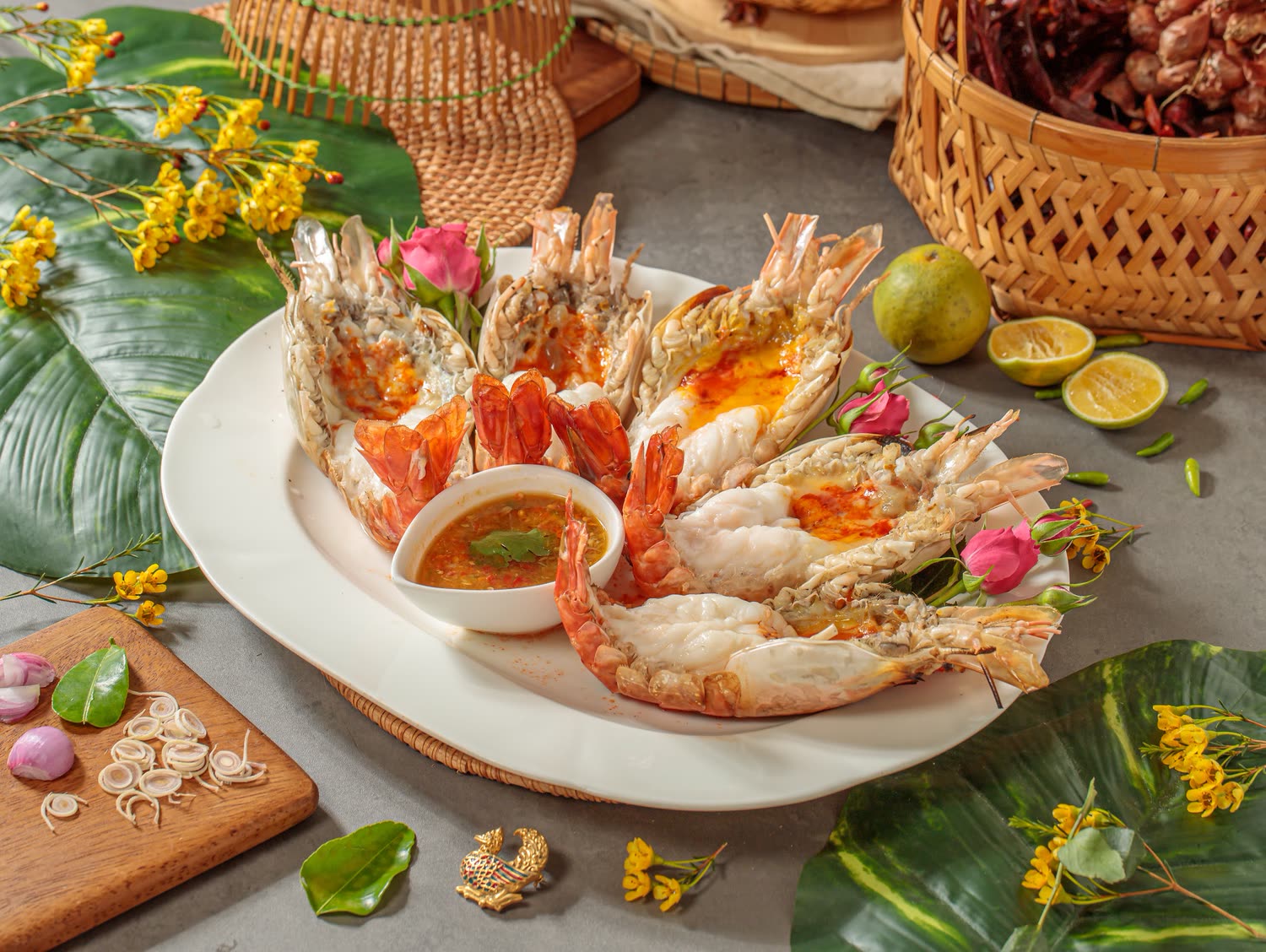 กุ้งแม่น้ำเผา